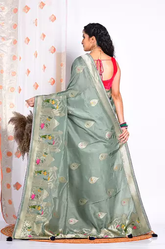 PURE RUSSIAN SILK SAREE
