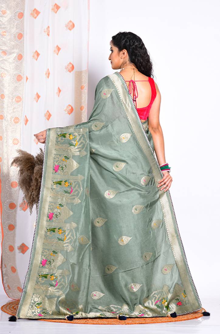 PURE RUSSIAN SILK SAREE