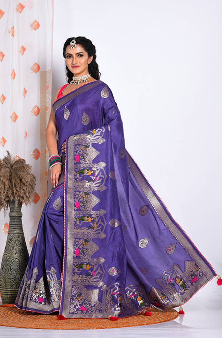 PURE RUSSIAN SILK SAREE