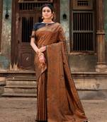 BROWN GORGEOUS SILK SAREE