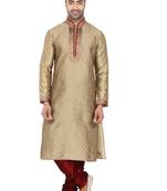 Elegent Criss Cross Kurta With Contrasting Work On The Collar V Neck  And  The Front