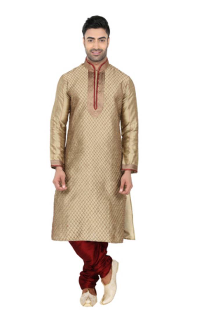 Elegent Criss Cross Kurta With Contrasting Work On The Collar V Neck  And  The Front