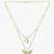 Women gold-plated double layered butterfly chain