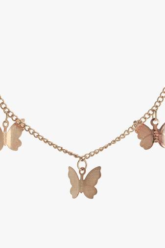 Gold-plated designer buterfly small chain