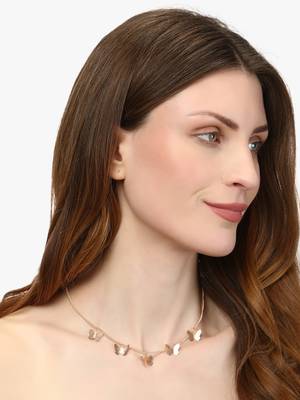 Gold-plated designer buterfly small chain 5