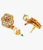 Gold-plated  off-white antique jewellery set