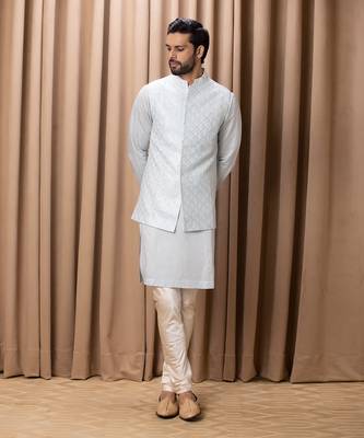 Powder blue ranjha bandi set 1