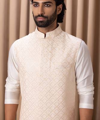 Soft peach ranjha bandi set 4