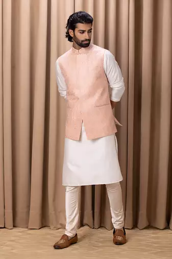 Peach fahad bandi set