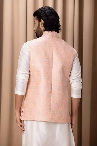 Peach fahad bandi set