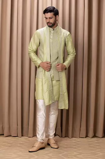 Mint green fahad bandi set