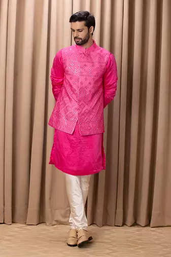 Pink imran bandi set