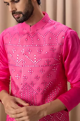 Pink imran bandi set