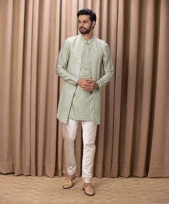 Mint green javed bandi set 1