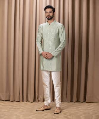 Mint green javed bandi set 3
