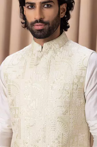 Mint green zahid bandi set