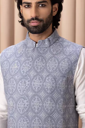 Grey shah bandi set
