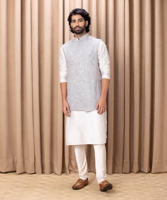 Steel grey zain bandi set 1