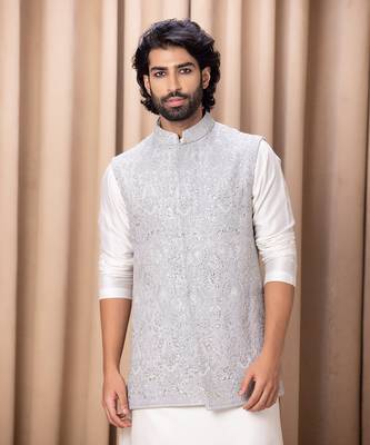 Steel grey zain bandi set 2