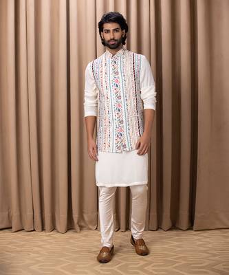 Off white lakeer bandi set 1