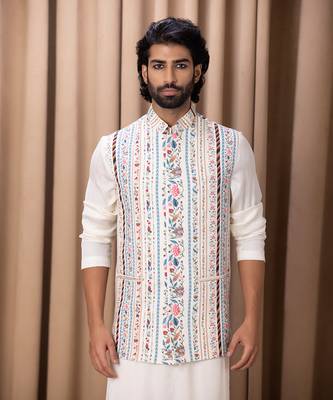 Off white lakeer bandi set 2