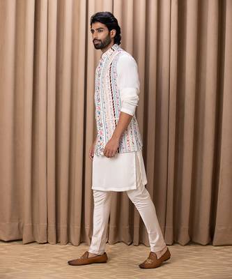 Off white lakeer bandi set 3