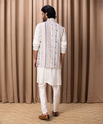 Off white lakeer bandi set 5