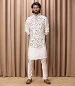 Off white amaani bandi set