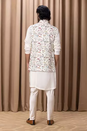 Off white amaani bandi set