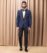 Navy blue nirvaan tuxedo set