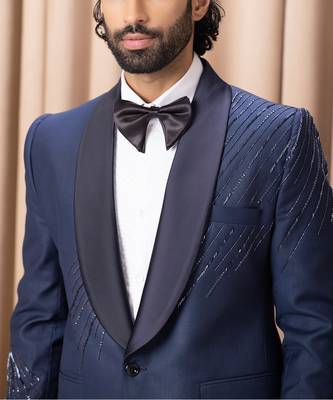 Navy blue nirvaan tuxedo set 4