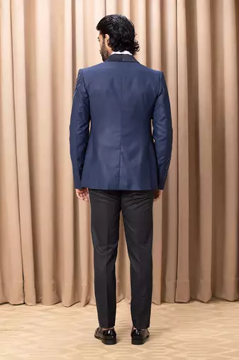 Navy blue nirvaan tuxedo set