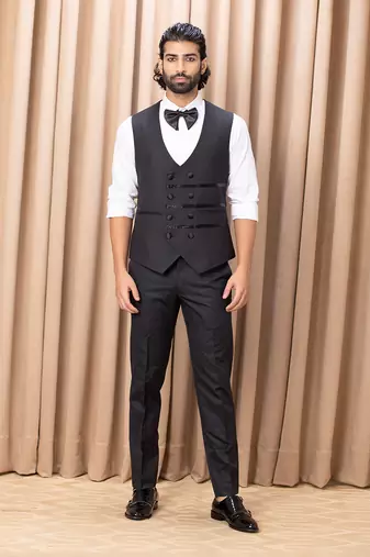 Black zarin tuxedo set