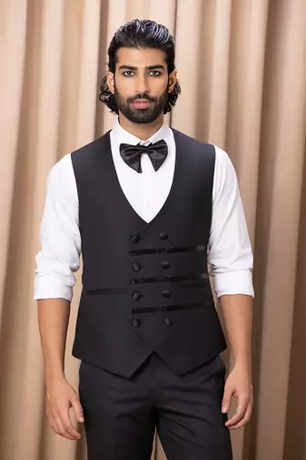 Black zarin tuxedo set