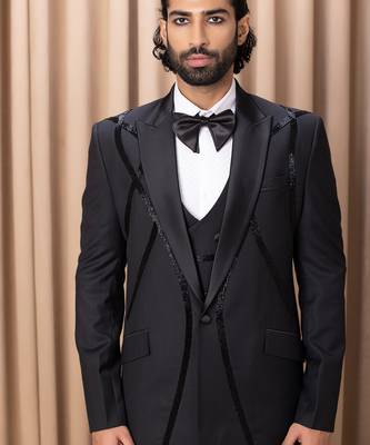 Black zarin tuxedo set 5