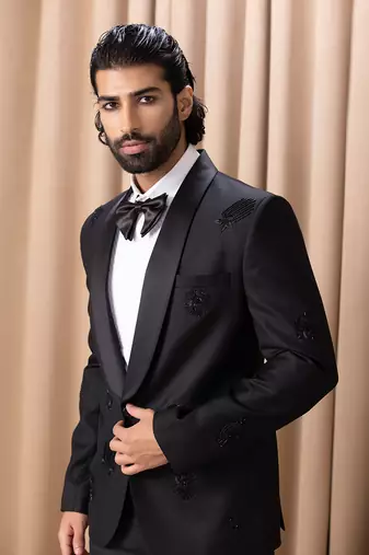 Black darek tuxedo set