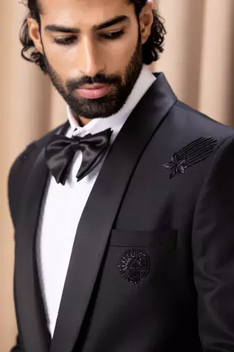 Black darek tuxedo set