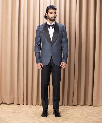 Slate blue daniel tuxedo set 1
