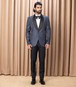 Slate blue daniel tuxedo set