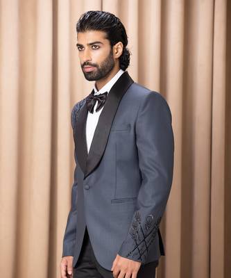 Slate blue daniel tuxedo set 2