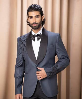 Slate blue daniel tuxedo set 4