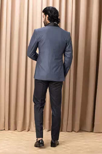 Slate blue daniel tuxedo set