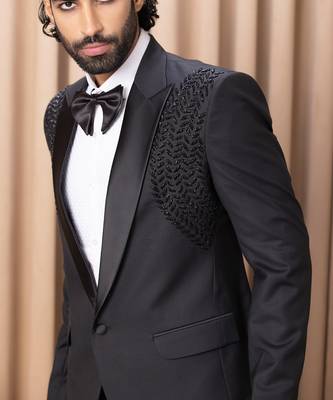 Black darrius tuxedo set 4