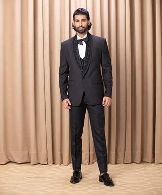 Black nasir tuxedo set 1