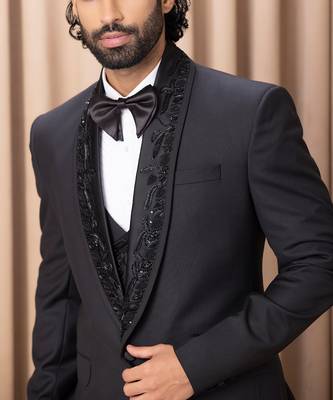 Black nasir tuxedo set 5