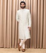 Mint green fahad sherwani