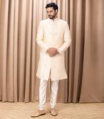 Peach rose zain sherwani set