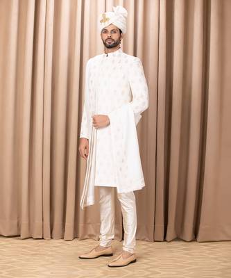 Ivory fahad sherwani set 1
