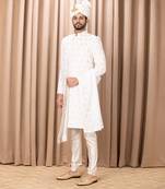 Ivory fahad sherwani set