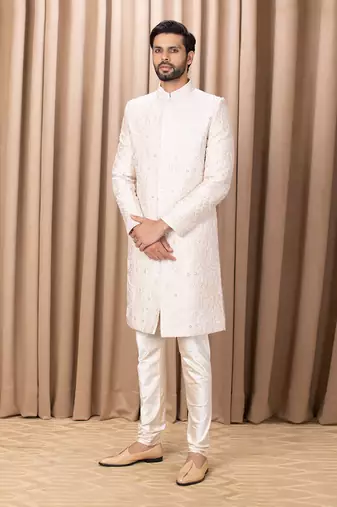 Powder pink zahid sherwani